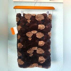 Wildcat Winter Collections bubble faux fur pillow cover insert